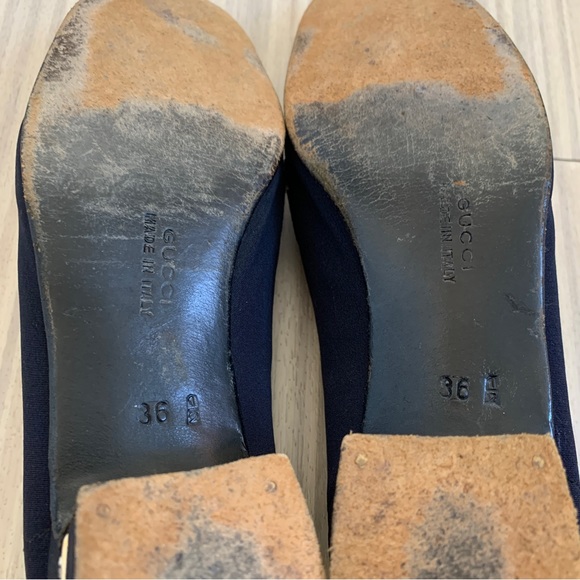Vintage Gucci Heels / Loafers in Navy size 36.5 - Picture 4 of 7